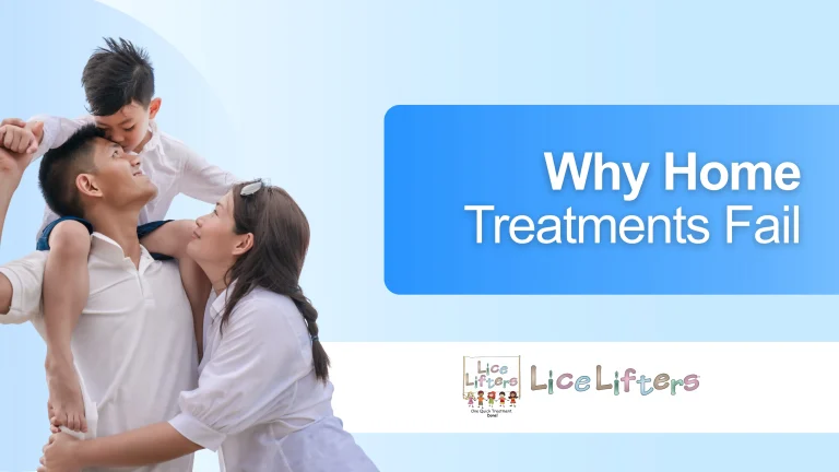 Graphic reading 'Why Home Treatments Fail' beside three people together.